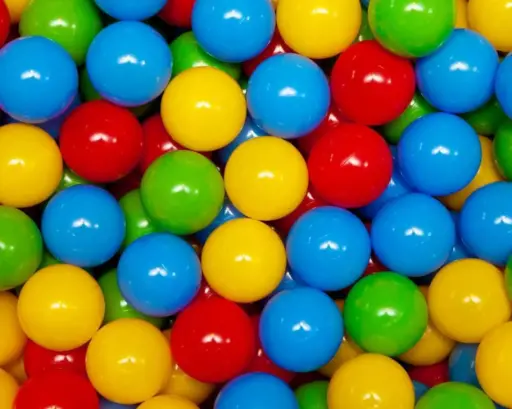 4 Kleuren mix ballenbakballen | 70 mm | 500 stuks